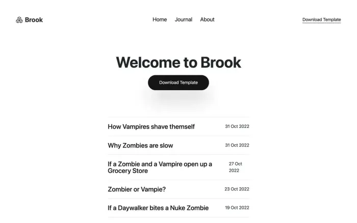 Screenshot of BROOK