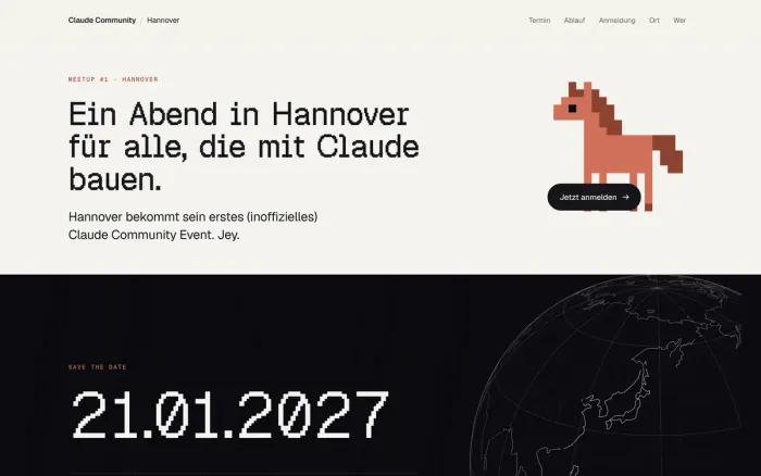 Screenshot of Claude Community Hannover