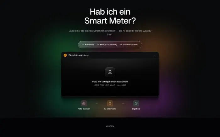 Screenshot of Hab ich ein Smart Meter?