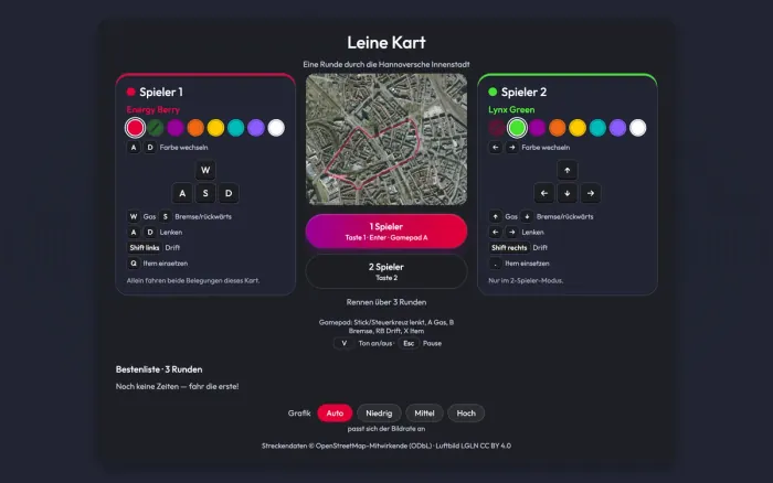 Screenshot of Leine Kart